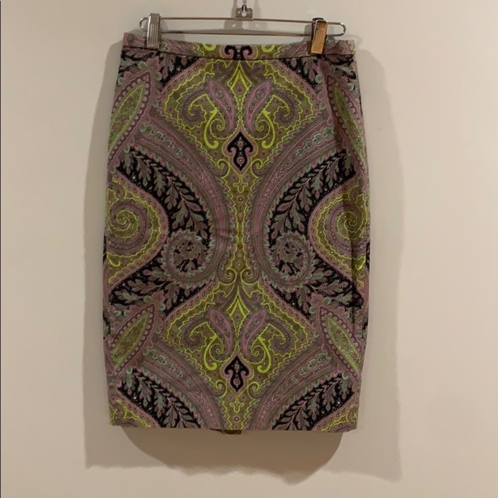 J Crew size 2 paisley skirt